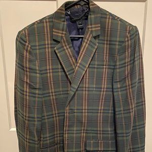 Marc Jacobs Men's Blazer - Green Plaid